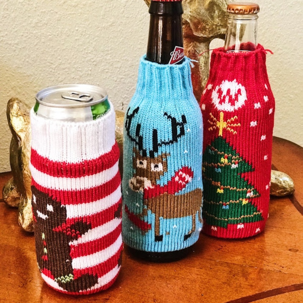 Christmas Set 3 sweaters for your drinks